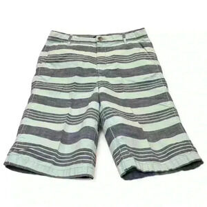 Children’s Place - Mint Green/Blue Striped Shorts- Boy’s 14